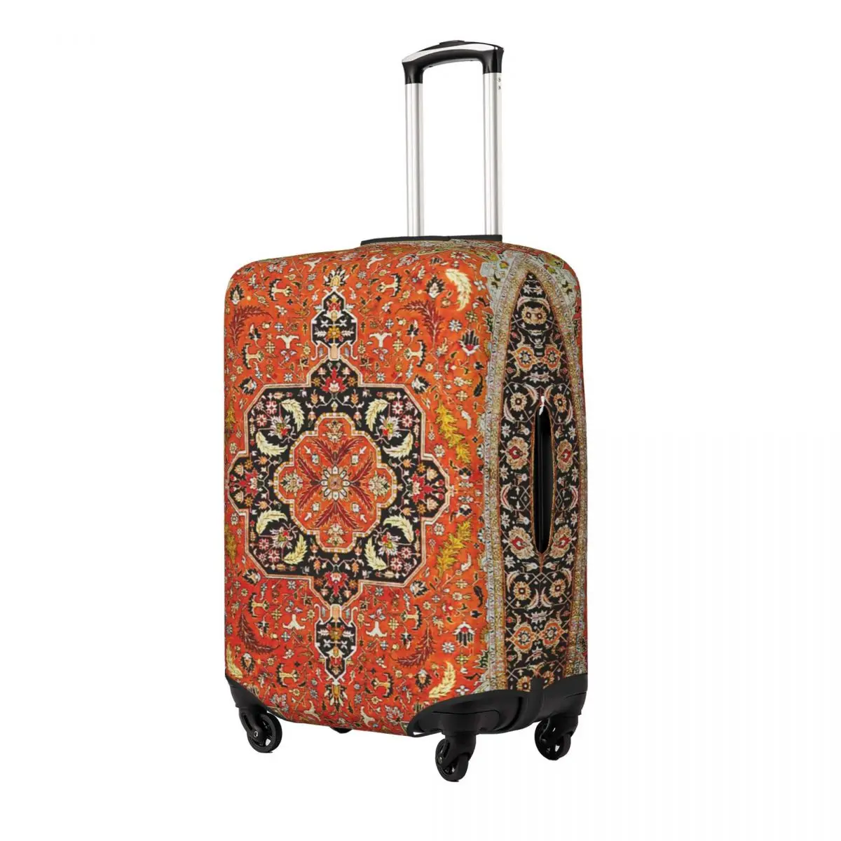 Vintage Silk Heriz Persian Rug Print Print Luggage Protective Dust Covers Elastic Waterproof 18-32inch Suitcase Cover