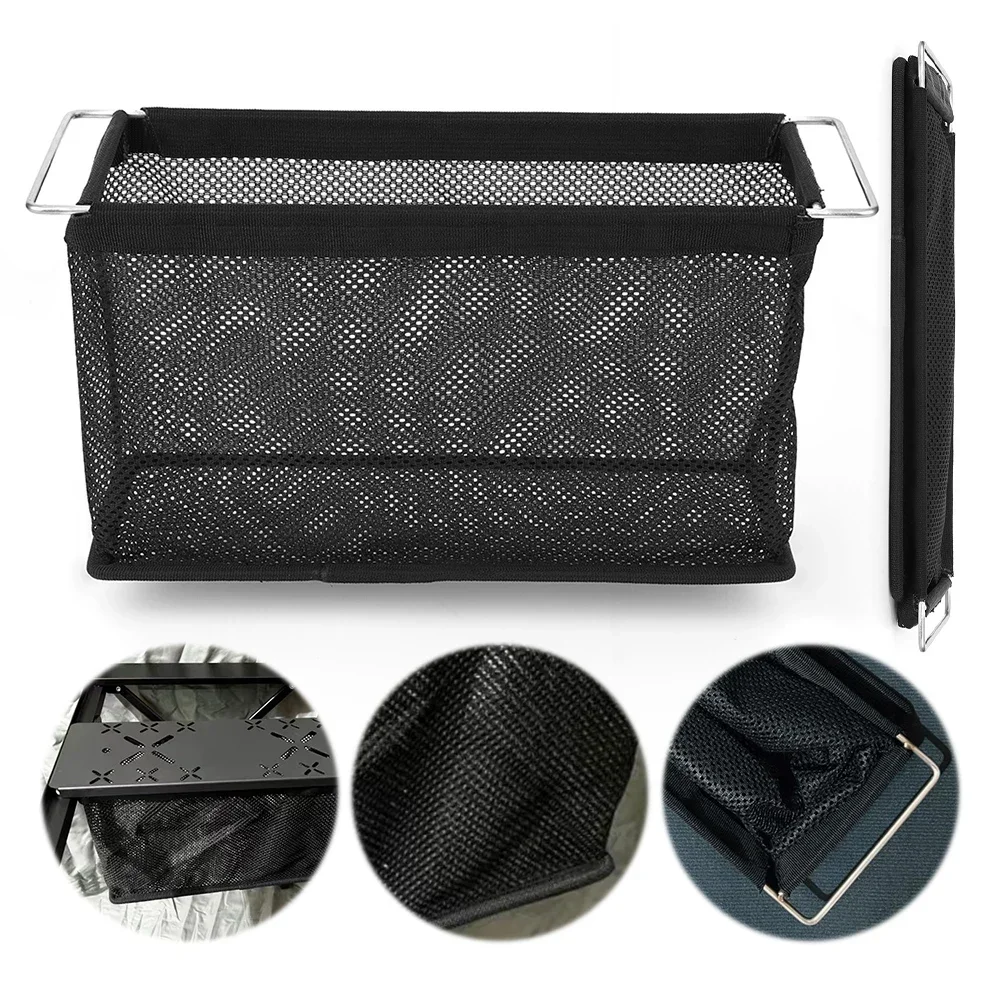 Camping IGT Unit Folding Basket Storage Box Portable Folding IGT Mesh Drain Basket for Outdoor Camping IGT Table Accessories New