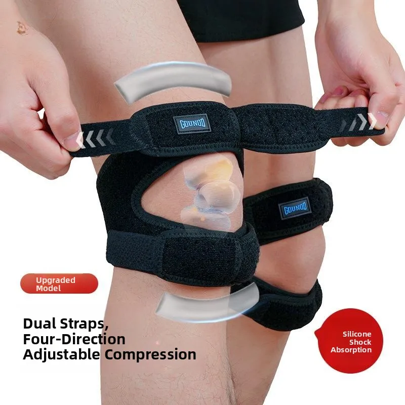 ginocchiere-in-silicone-a-doppia-pressione-per-corsa-e-ciclismo-supporto-per-tendiniti-rotulea-assorbimento-degli-urti-basket-menisco-pro