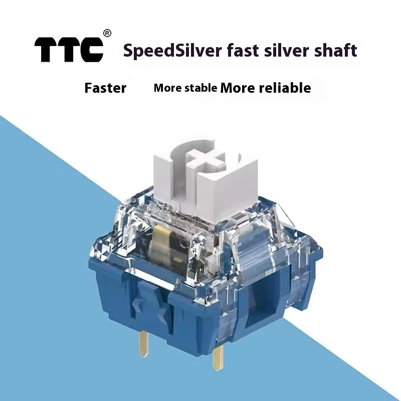 

Новинка, механическая клавиатура с посеребренным покрытием, с золотым порошком