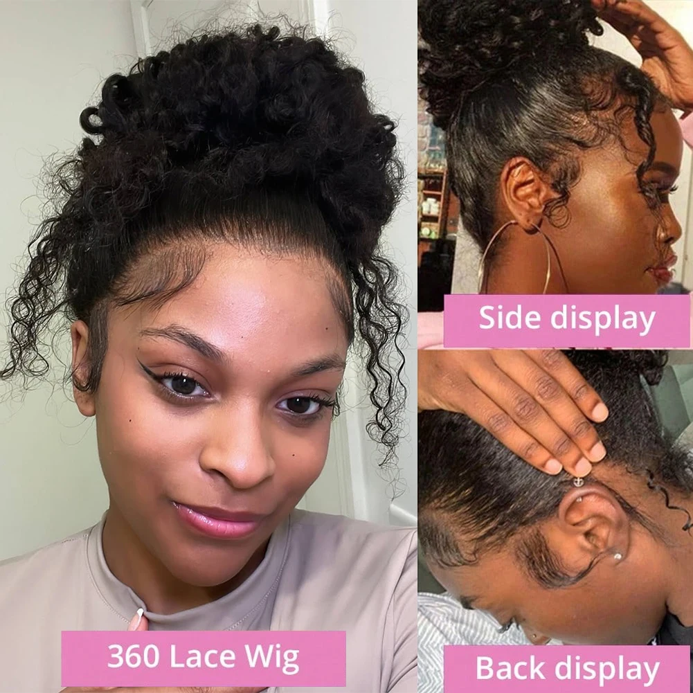 Thumbnail 2 - #75 Curly Lace Front Wigs Sale