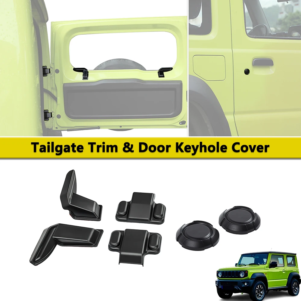 Magnet Keyhole Cover Tailgate Screw Cap Heating Wire Protection for Suzuki Jimny JB74 JB64 2019-2025 Car Parts Accessories ABS