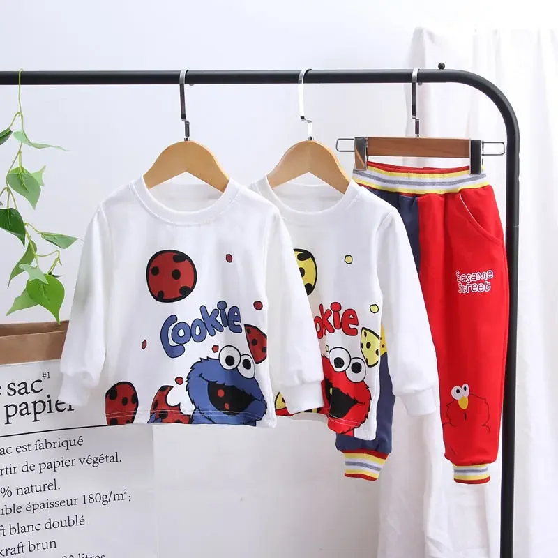 New Boys Clothing Sets Spring Autumn Kids Kids Cartoon Boy Tracksuits Kids Suits Long Sleeve T Shirt+Pants Set 0-5 Years