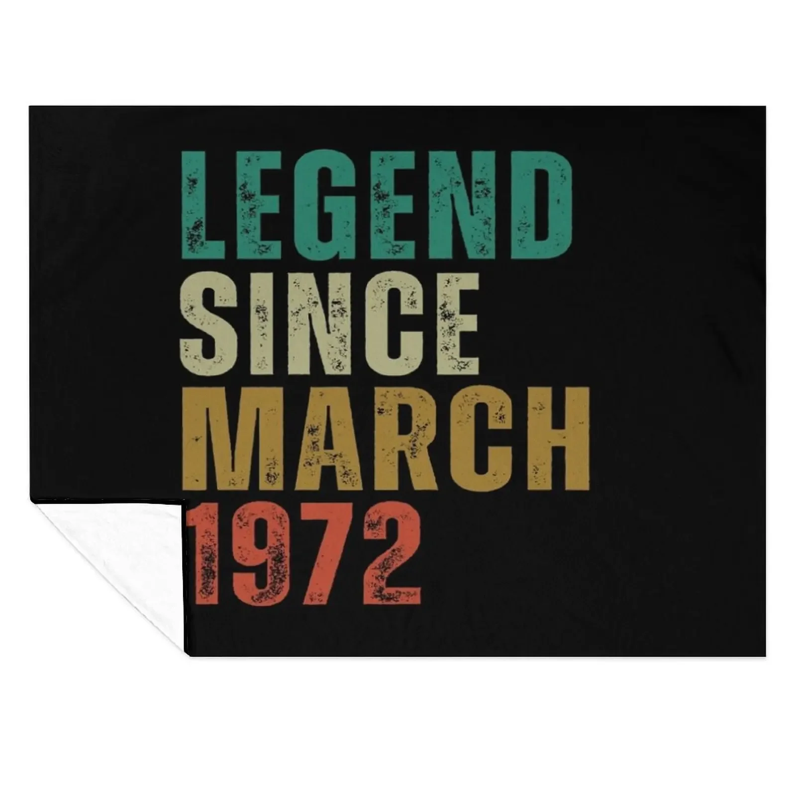 

Legend Since march 1972 Awesome Retro Vintage Birthday Years Old Gift Throw Blanket Baby Sofas Luxury Designer Blankets