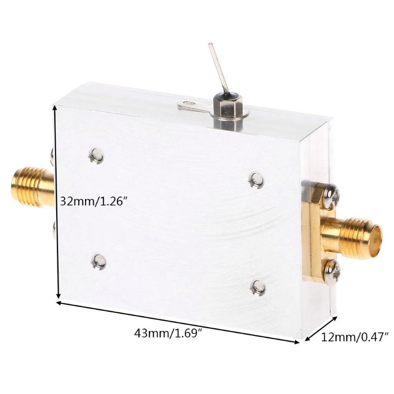 Afscherming Shell RF Signaal Ontvanger Laag Geluidsniveau Breedband Radiofrequentie Ultra-Wideband 50K-2GHZ 31DB Gain Versterker Module