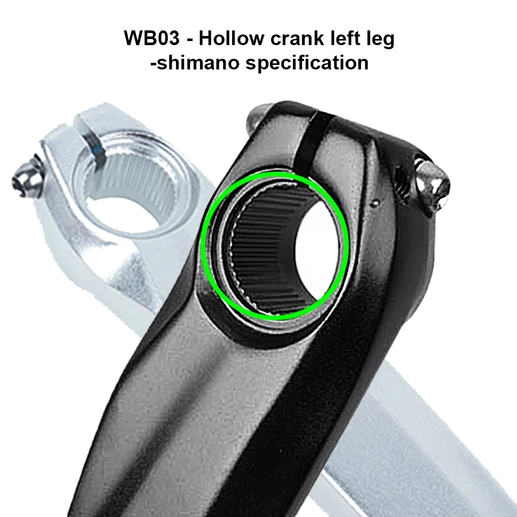 Hohlkurbel aus Aluminiumlegierung für Fahrräder, hauptsächlich für SHIMANO 590 610 SLX XT XTR Kurbelgarnituren – Detail 5