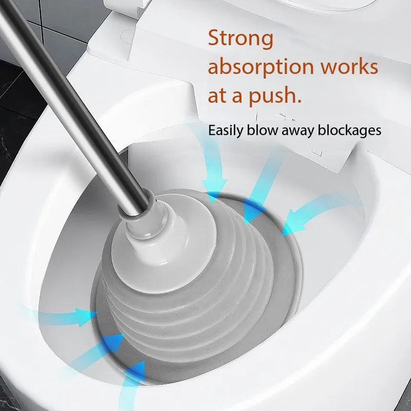

Sewer Auger: The Ultimate Tool for Unclogging Toilets and Pipes Toilet Plunger: Household Toilet Unblocking Pump for Blockages