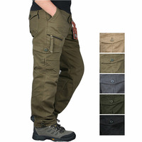 2025 New Autumn Cargo Pants Men Fashion Military Outdoors Man Work Trousers Long Warm Tactical Cotton Khaki Pants For Man Casual