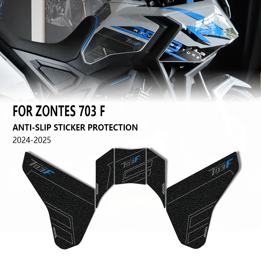 

For Zontes 703F 703 F Adventure 2025 Motorcycle Accessories Fuel Tank Pad Stickers Protector Anti Slip Decals