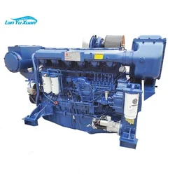 400hp 1800rpm weichai wp12 series motor boat marine  engine for fishing ship 4 strokes 6 cylinders WP12C400-18E121