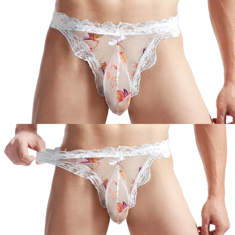 Lingerie masculina de renda ultrabaixa, cueca tanga masculina, cuecas sexy de biquíni, cuecas tanga em bolsa, calcinha erótica T