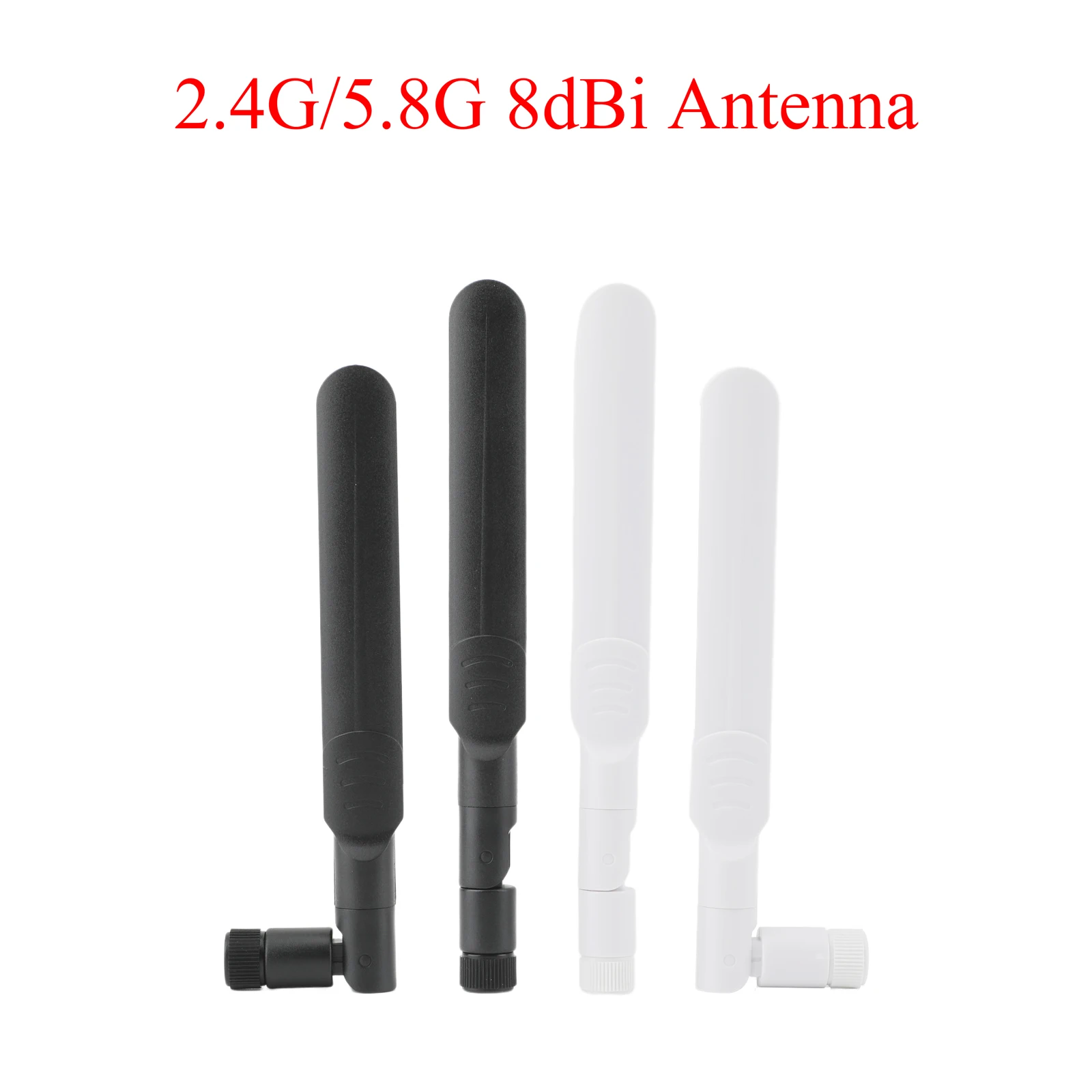 

2PCS 2.4G/5.8G 8dBi Dual-band WiFi Antenna SMA/RP-SMA Male 2400-5900Mhz For Computer Network Card WLAN Router For ASUS Router