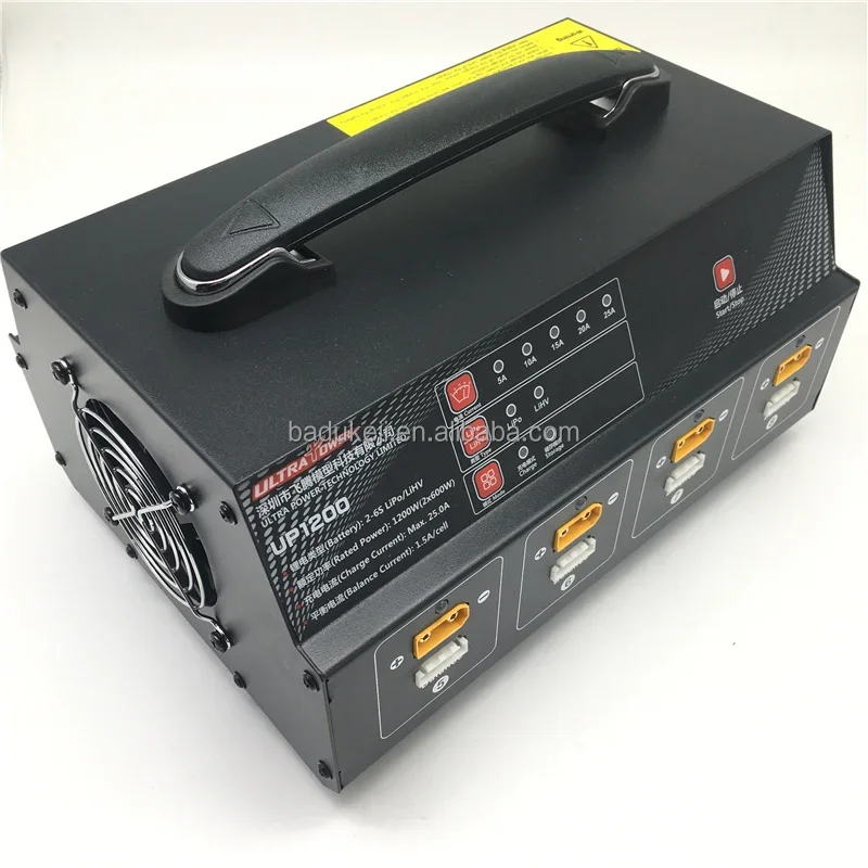 ultrapower UP1200 1200W 25A 8-channel (2-6S lithium battery) charger for agricultural spraying spray drone