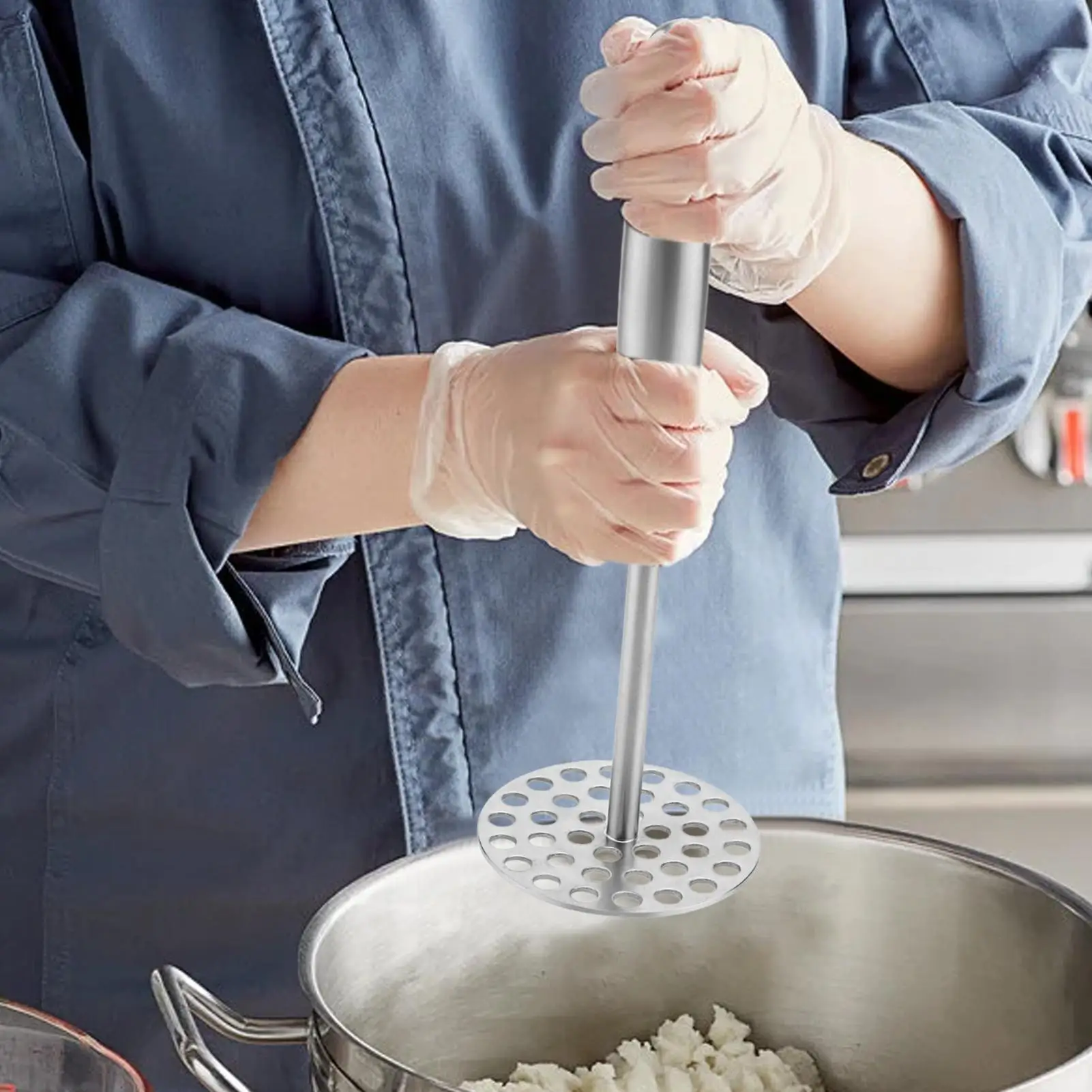 

Картофельная толкушка Ricer для картофельного пюре, пресс для чеснока, инструменты для изготовления для гурманов, фруктов, фасолей, овощей, авокадо, фруктов, овощей