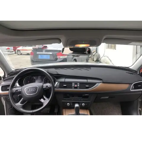 아우디용 자동차 대시 보드 매트, Audi A6 C7 2012 2013 2014 2015 2016 2017 2018 패드, 대시 보드 커버 카펫, 미끄럼 방지 러그, S라인 보호