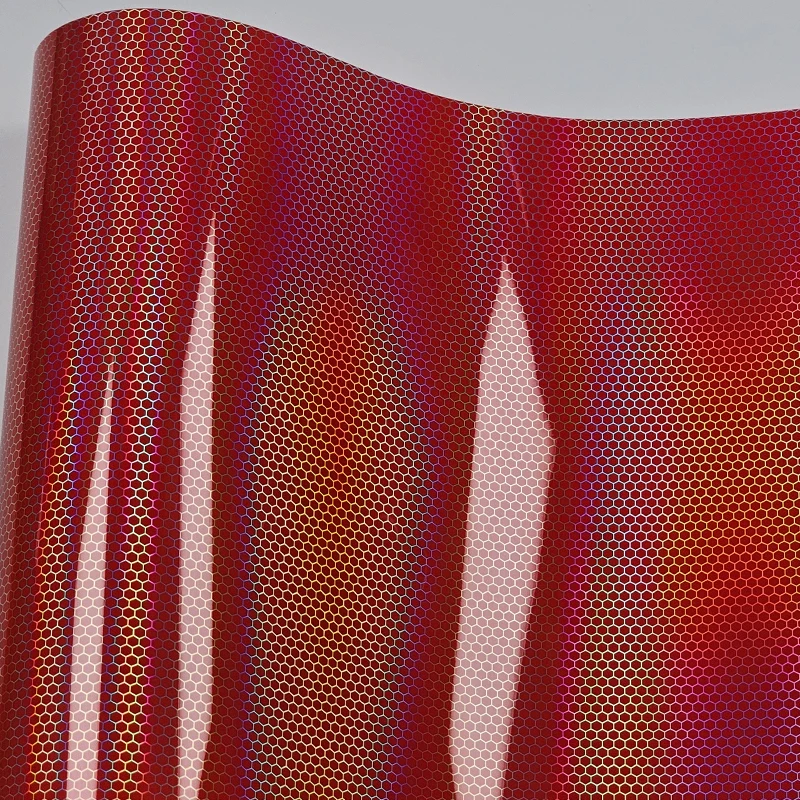 High Gloss Laser Carbon Fiber Red Light Blue Vinyl Stickers for Car Body Films Film Wrapping Tools Motorcycle Adhesive Vinyl