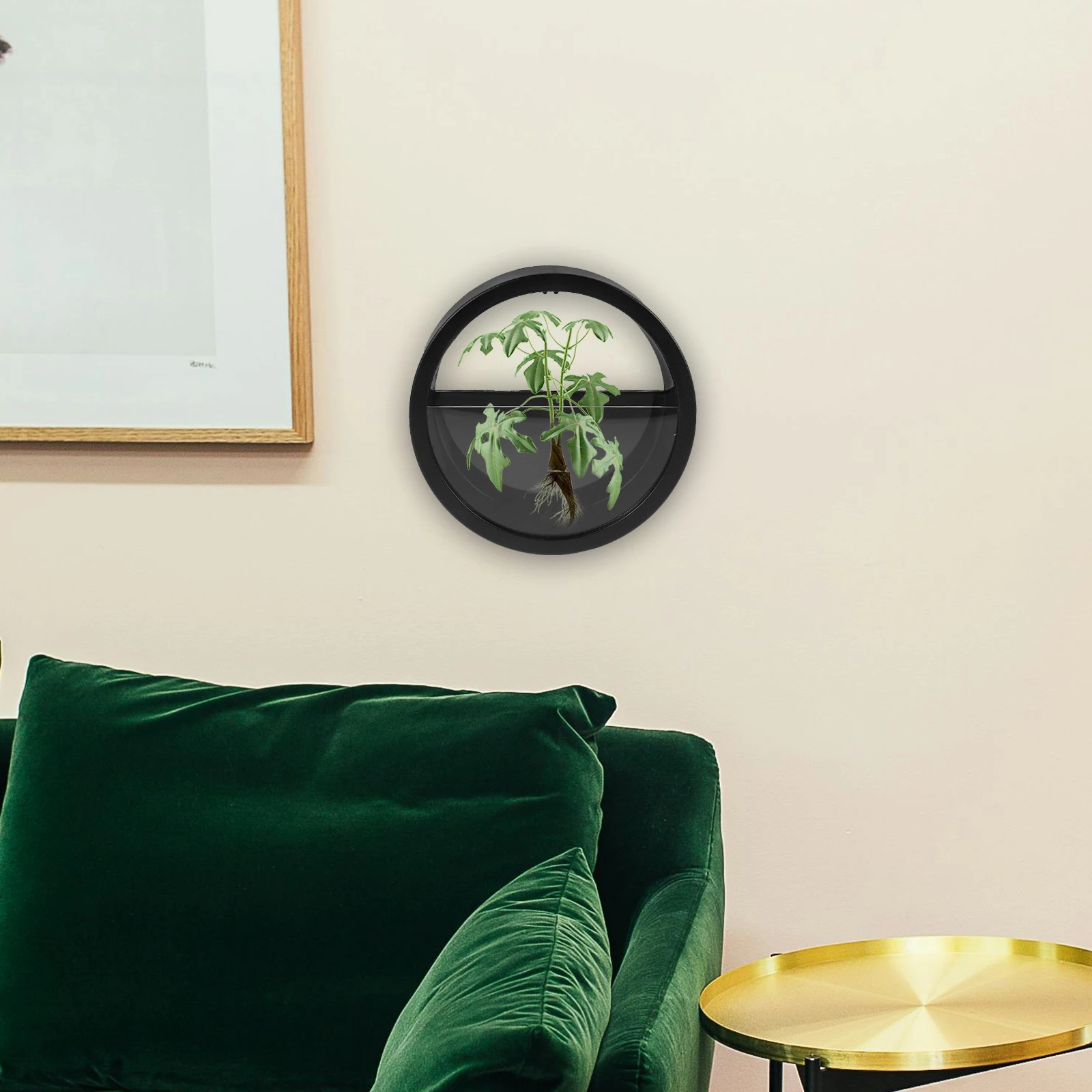 

Wall Mounted Plant Pot Office Decor Hanging Planter Round Indoor Home Outdoor Flower Arrangement Holder Decorative Flowerpot