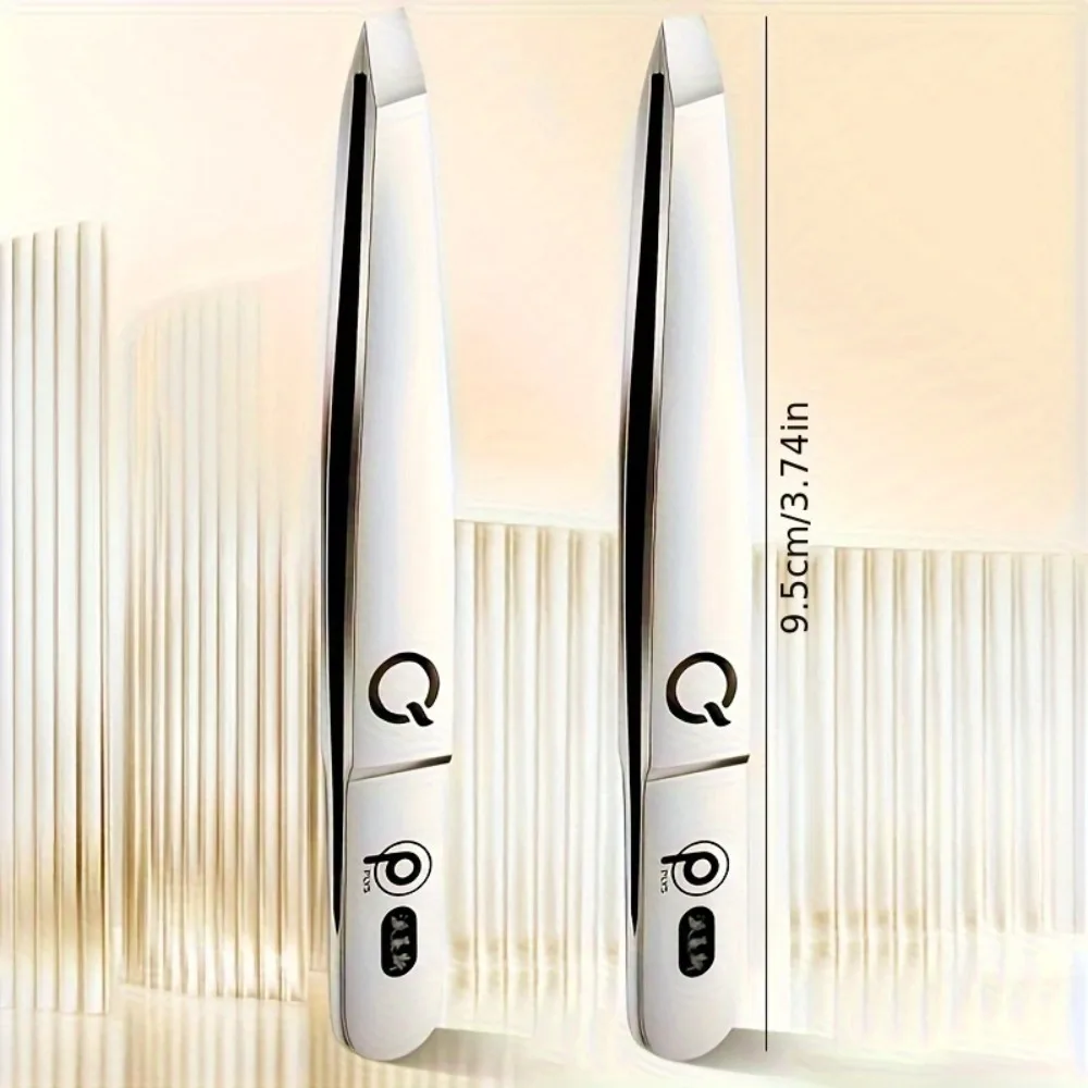 CMGF 1/2 pz Professionale In Acciaio Inox Sopracciglio Pinzette Per Ciglia Non-magnetico Ad Alta Precisione Superhard Anti-Statico Strumento di Trucco