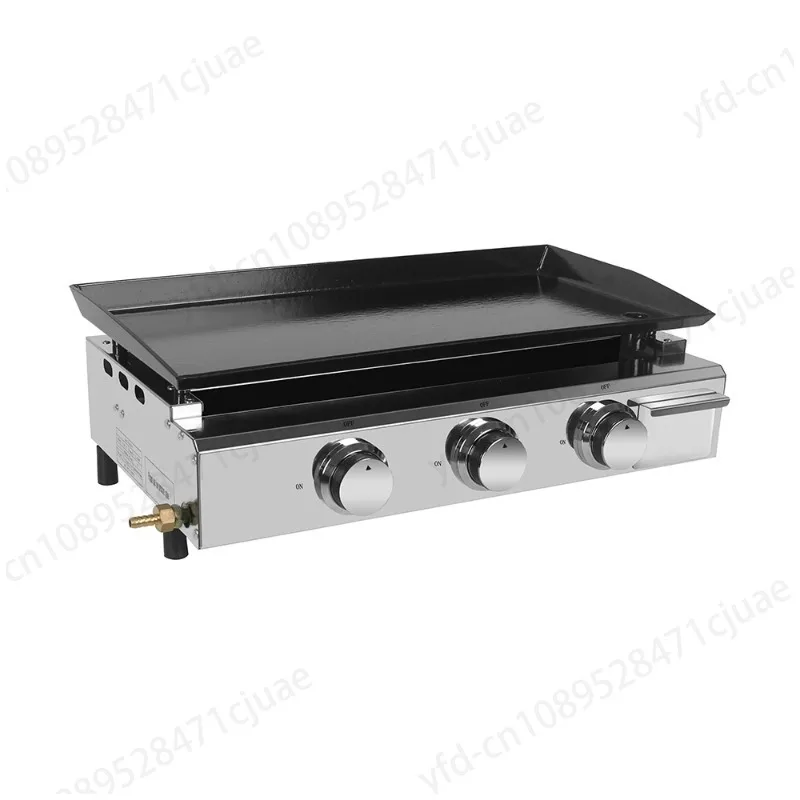 7500W Commercial Korean Barbecue Griddle Countertop Flat Plate Nonstick Large Fried Steak Countertop Griddle