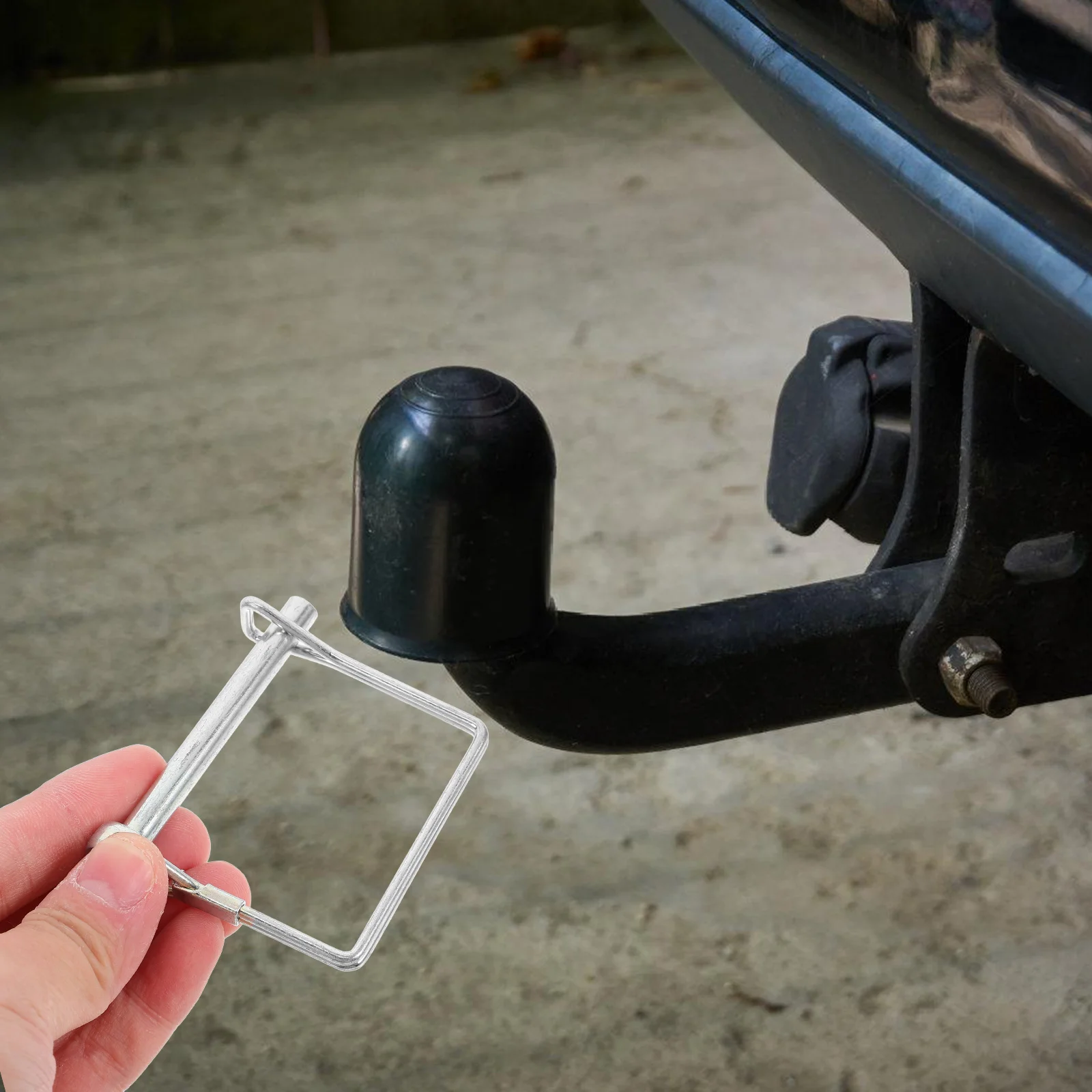 

4pcs Pin Trailer Hitch Coupler Locking Pins Silver High Locking Coupler Pin Strength Carbon Steel Easy Install