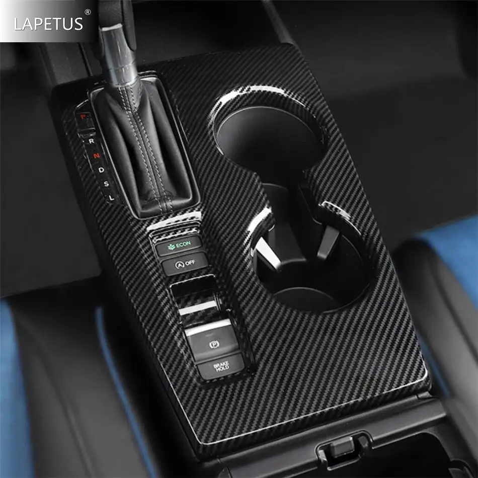 

Car Accessories Central Control Shift Gear Box Frame Decor Cover Trim Kit For Honda Civic 11th 2022 2023 2024 Carbon Fiber Look