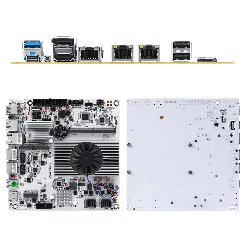 Placa-mãe NAS de 8 baias 10G Intel N150 N100 i3-N305 1*10G 2*2.5G LANs 2 * NVMe 2 * SFF-8643 a 8 * SATA Firewall Mainboard PCIex1 Type-C