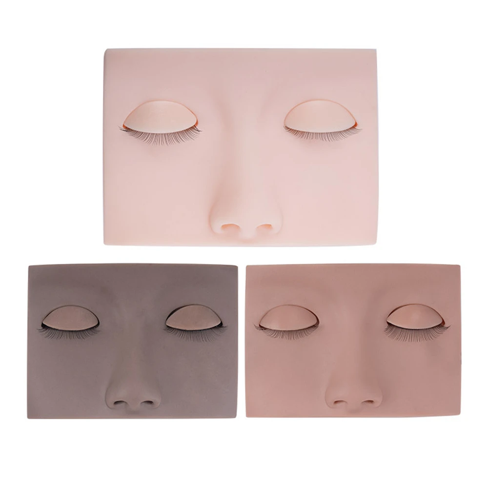 Beleza e Saúde Eye Head Model, Real Durable Silicone Head Mold, Pequeno Luz Enxertando Cílios Exercícios, Real Use, 1 3 5Pcs