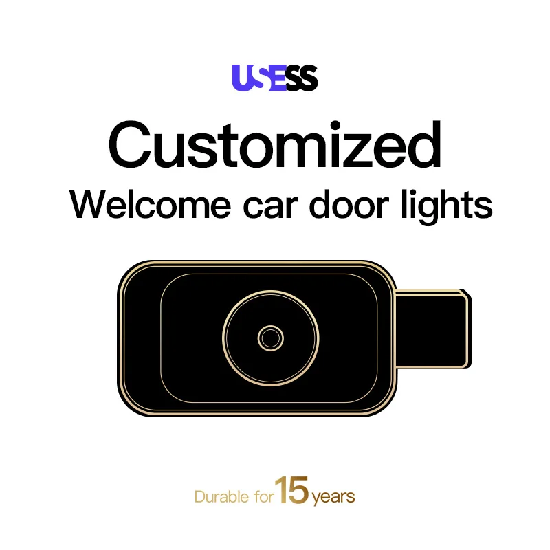 Welcome light icon customized glass lens HD suitable for BMW  Audi  Benz Porsche Tesla Land Rover Jaguar VW LEXUS