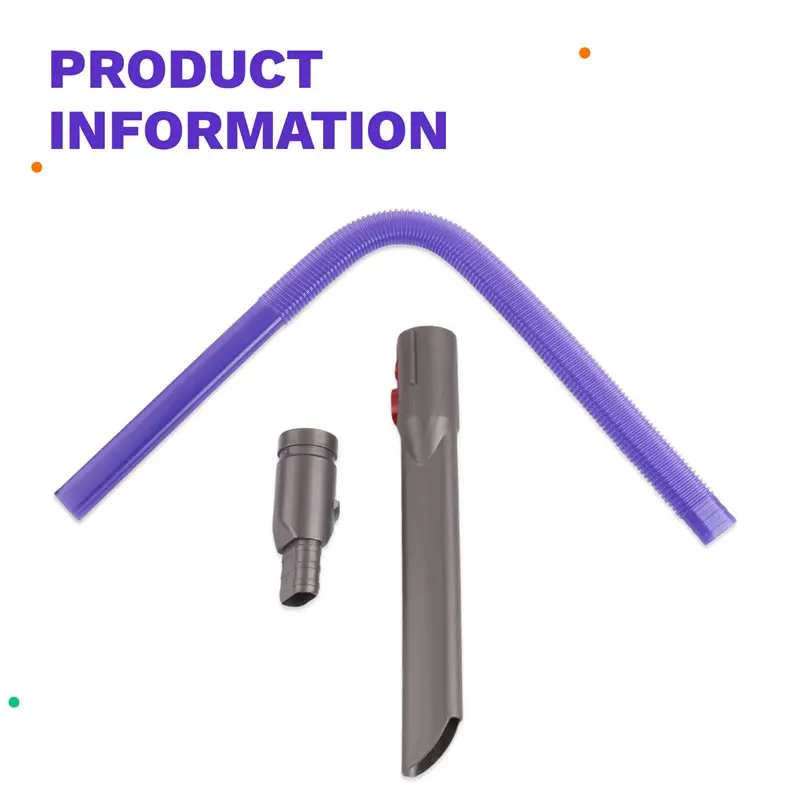 A52Q-Trockner-Lüftungsreinigungsset für Dyson V6 Staubsauger, Schlauch, Fugendüse und Adapter, Ersatz-Zubehör – Detail 6