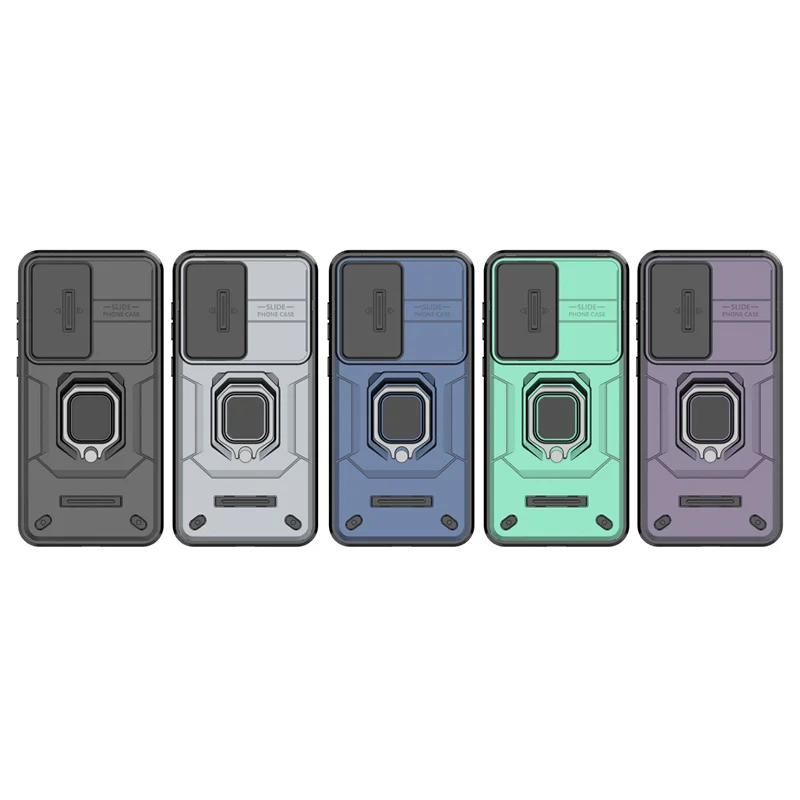 Per Samsung A36 Custodia Cover Samsung Galaxy A36 Capas Paraurti del telefono 2-in-1 Obiettivo della fotocamera scorrevole Anello di supporto Fundas Samsung A36 A 36