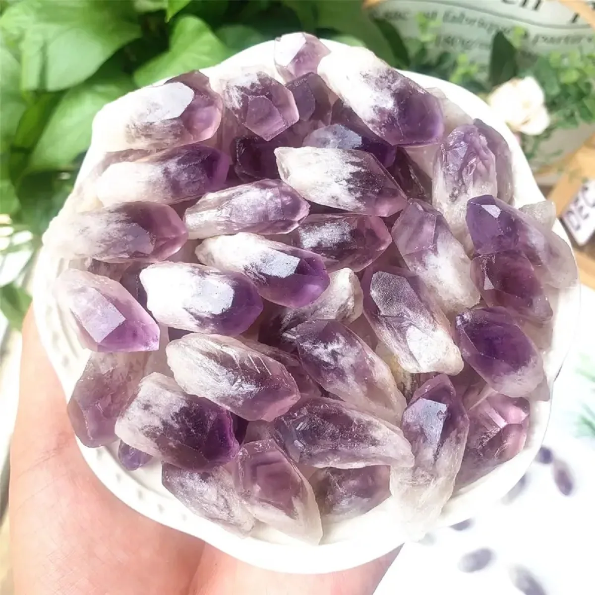 Natural Brazilian Amethyst Teeth Raw Stone Crystal for Home Decoration, Aromatherapy Diffusion Stone DIY Jewelry Crafts