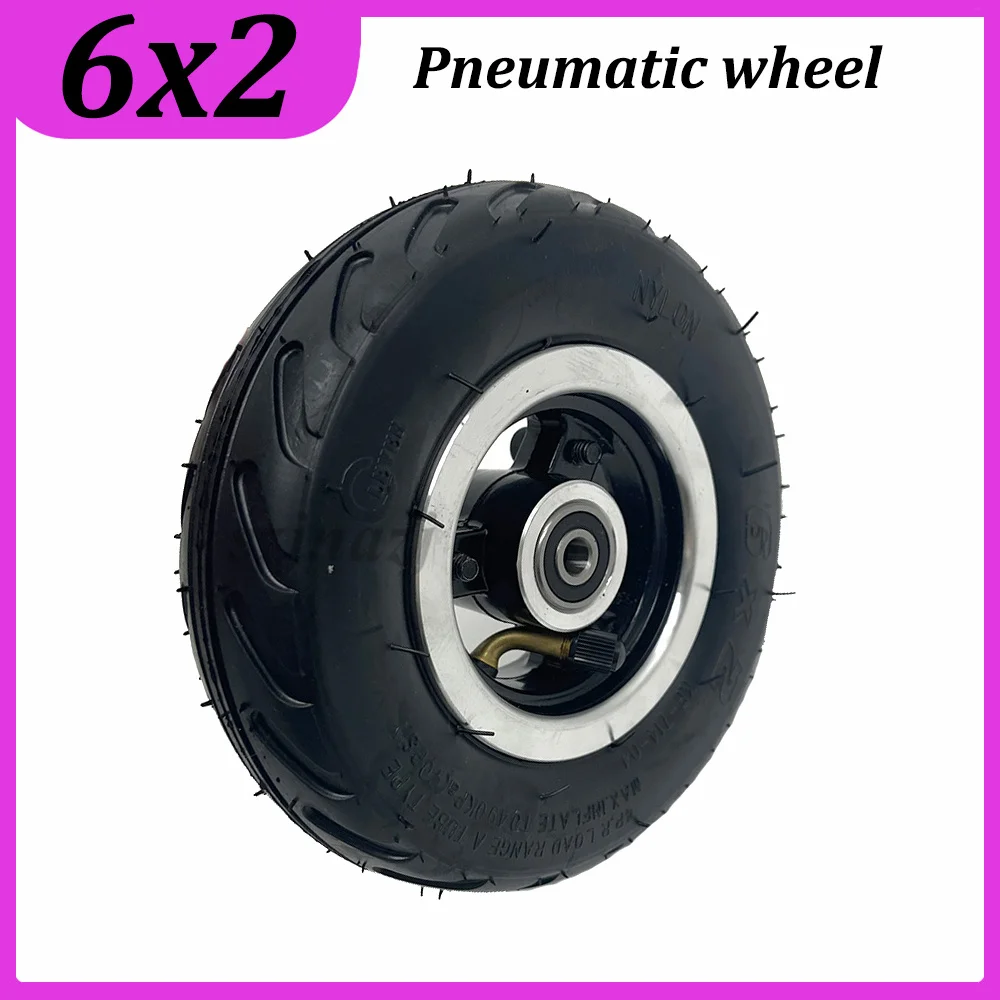 6 Inch 6x2 Wheel Tire for Mini Electric Scooter Trolley Thickened Wear Resistant Inner Tube Outer Tyre