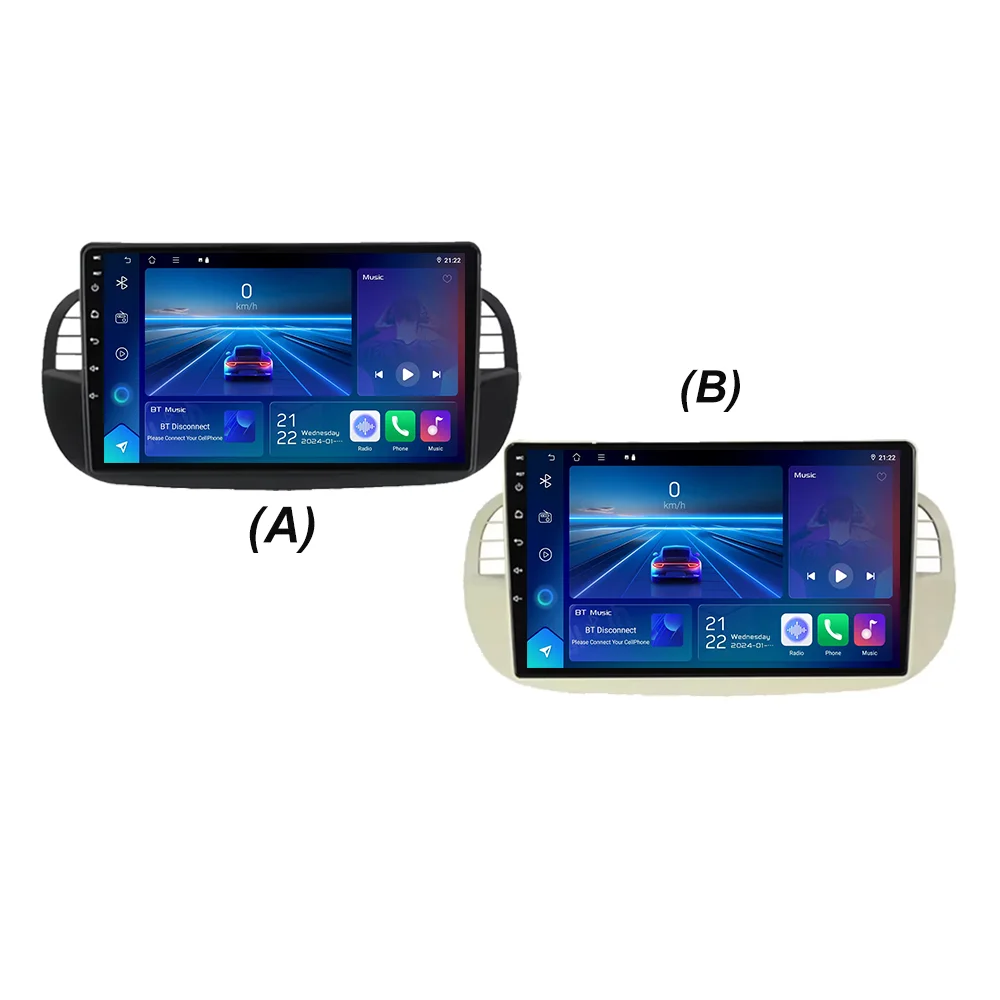 Auto DVD Android 16 Radio Stereo voor Fiat 500 2007-2015 Auto Multimedia Speler GPS Navigatie Hoofdunit Hoge-Prestatie CPU WIFI - afbeelding 2