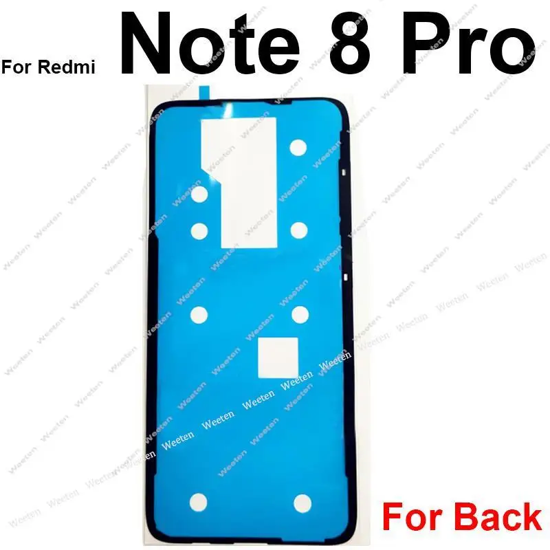 Back Battery Cover Adhesive Sticker For Xiaomi Redmi Note 10 9 8 7 Pro 5G Note 9s Note 8T Housing Door Glue Tape Repair Parts