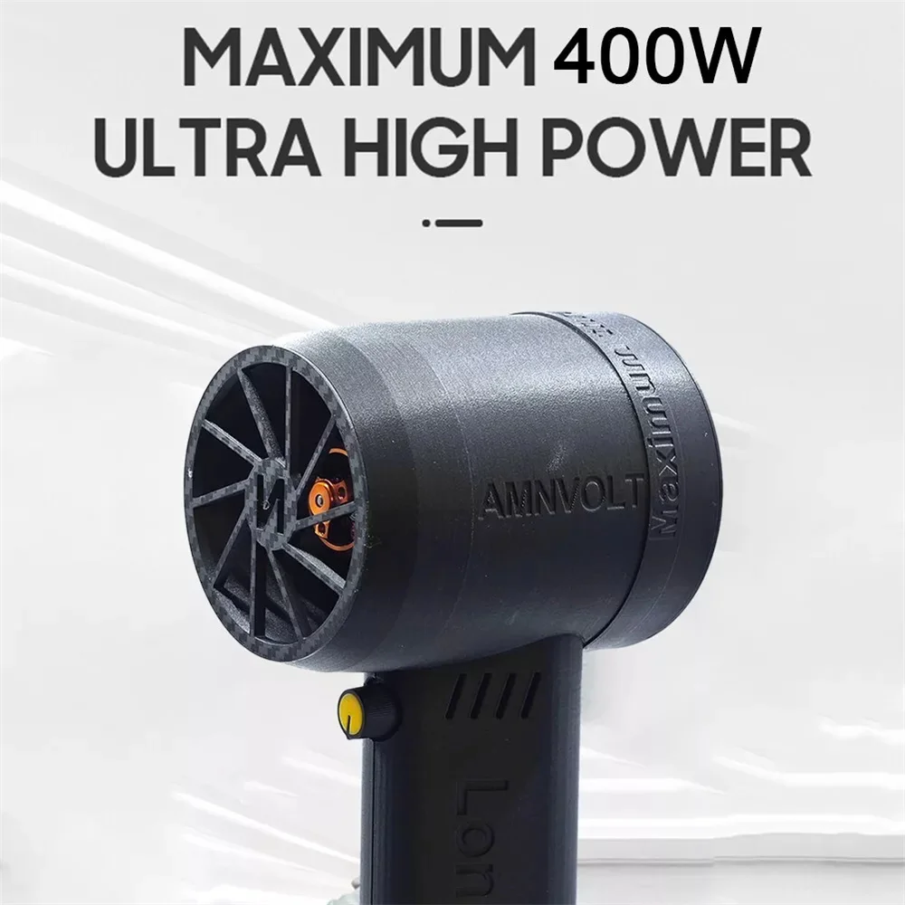 

Car Violent Blower Turbo Jet Fan XL 64mm Handheld Turbo Jet Fan Brushless Motor Superstrong Thrust 1kg/s 400W Powerful Duct Fan