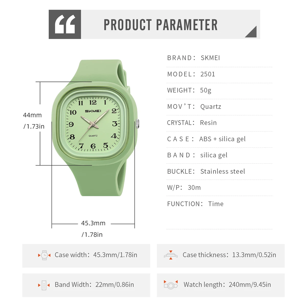 SKMEI ساعات رياضية كاجوال مقاومة للصدمات بحركة كوارتز للرجال والنساء والطلاب 5Bar ساعات معصم إبداعية مقاومة للماء Reloj Hombre #6