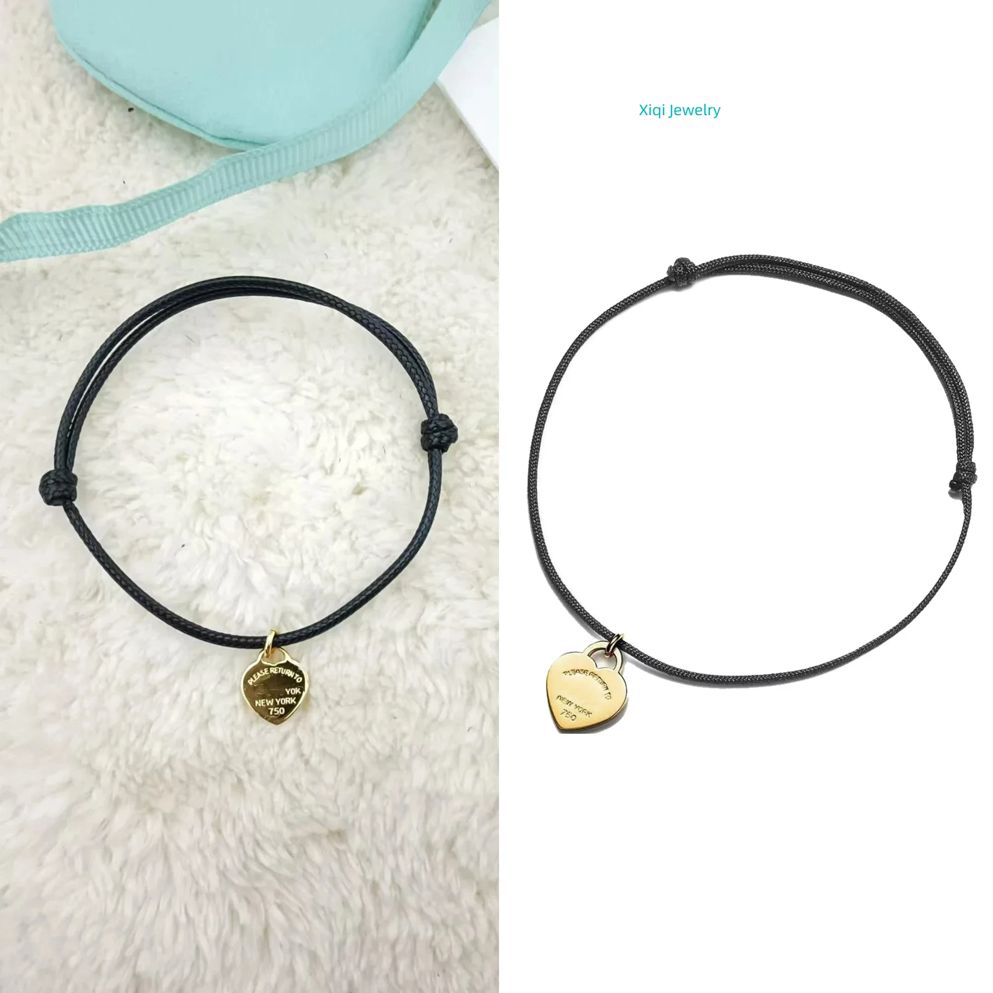 

Xiqi Jewelry design, love tags, braided bracelets, sterling silver S925 temperament, glamorous niche bracelets holiday gifts Ret