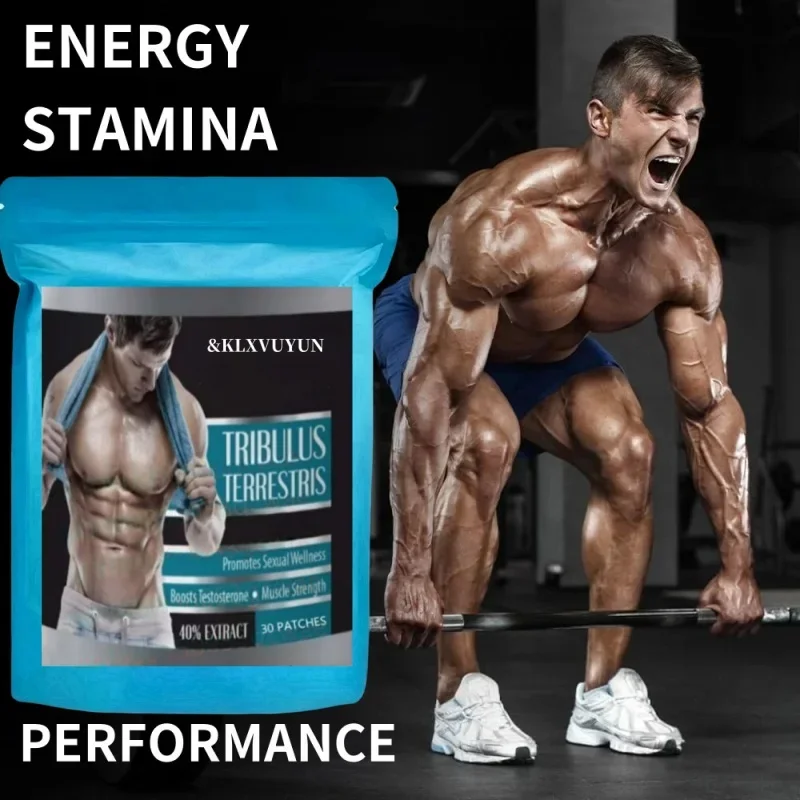 Patch d'extrait Tribulus Terrestris - Booster de testostérone -1 sacs 32 patchs Fourniture de 1 mois
