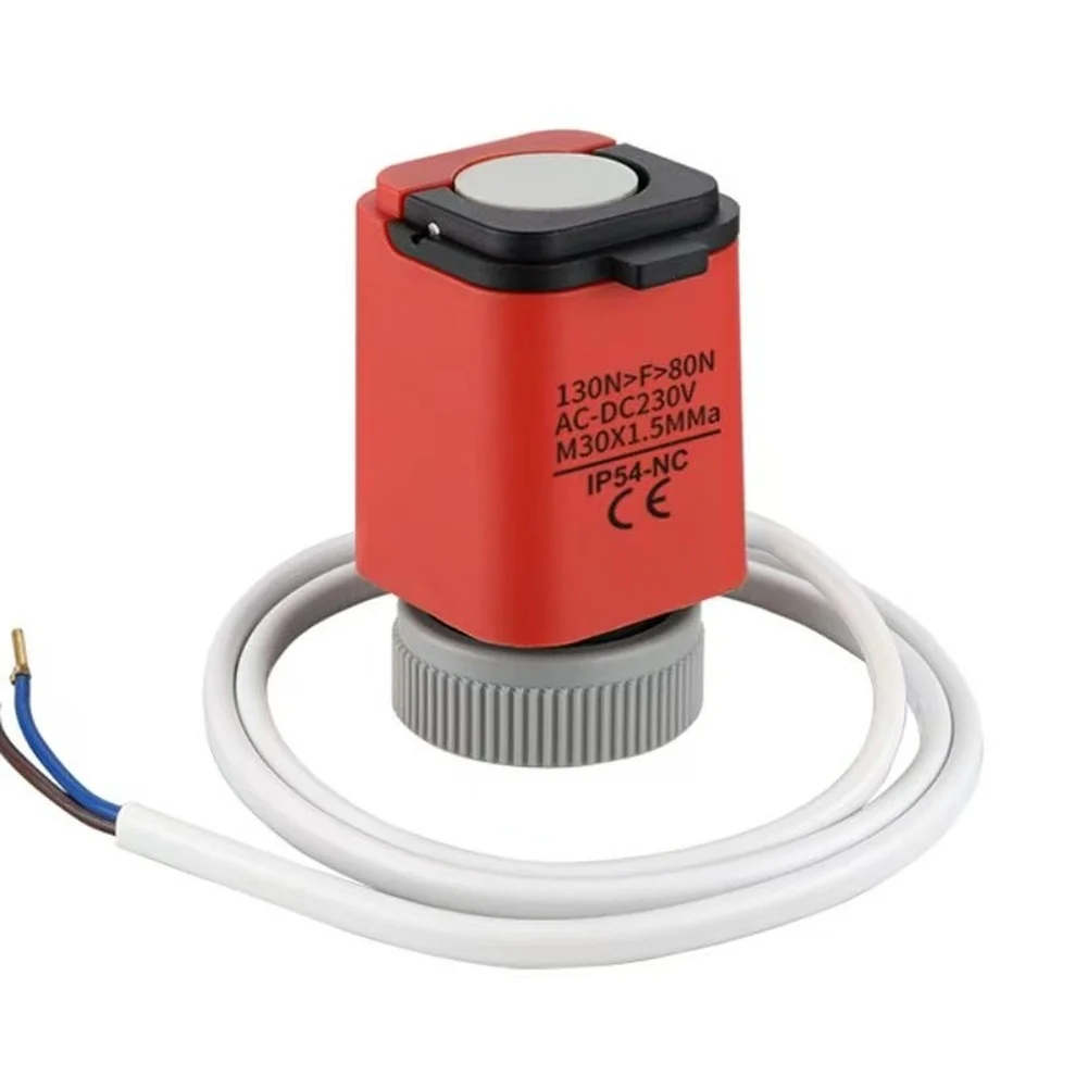 1pc Manual Automatic Electric Actuator 230V AC 24V DC Water Floor Heating Thermostat For Accurate Temperature Regulation
