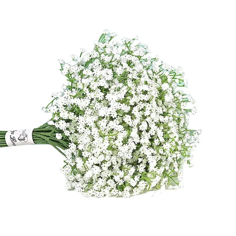 

Artificial Babys Breath Flowers Real Touch Faux Babies Breath Gypsophila Bouquet for Wedding Floral Arrangement Home Decor