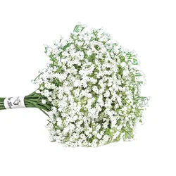 Artificial Babys Breath Flowers Real Touch Faux Babies Breath Gypsophila Bouquet for Wedding Floral Arrangement Home Decor