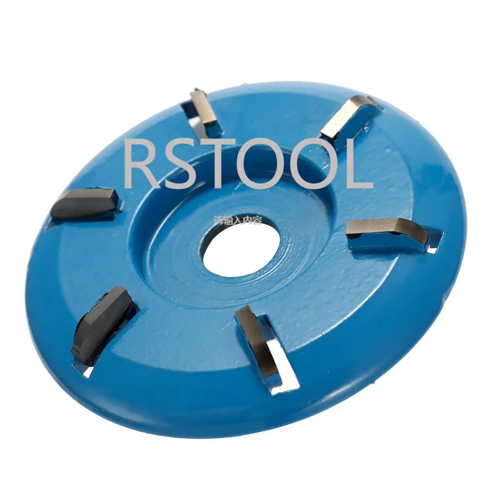 Six Teeth Power Wood Carving Disc Tool, Milling Cutter for 16mm Bore Aperture Angle Grinder Milling Cutter Flat