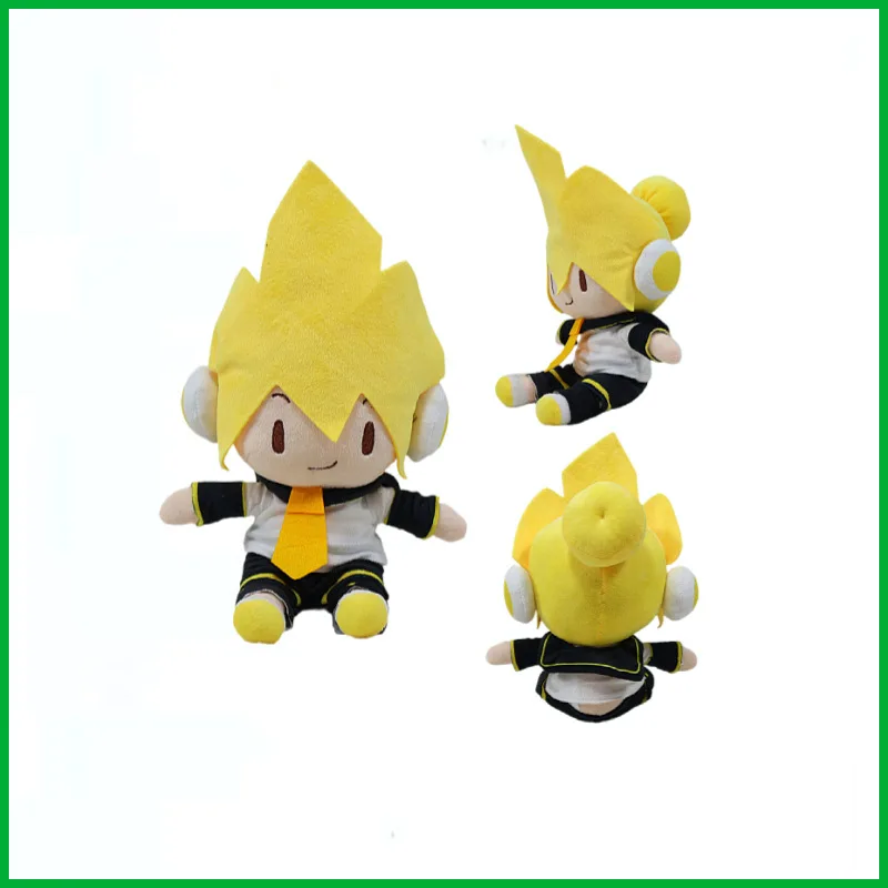 28CM Nowa Figurka Anime Hatsune Miku Kagamine Len Rin Kawaii Model Pluszowa Zabawka Lalka Ozdoba Prezent
