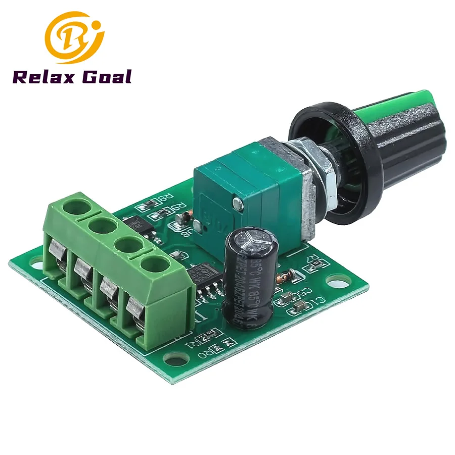 DC 1.8V 3V 5V 6V 12V 2A PWM Motor Speed Controller 1803BK Low Voltage Motor Speed Regulator Switch PWM Adjustable Drive Module