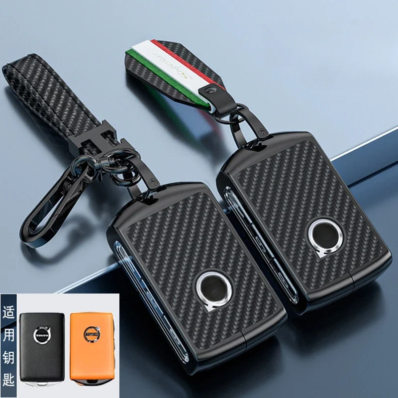 Умный Автомобильный ключ из углеродного волокна, чехол-держатель, брелок для Volvo XC40 XC60 XC70 XC90 S60 S80 S90 V60 V90 T6 T8