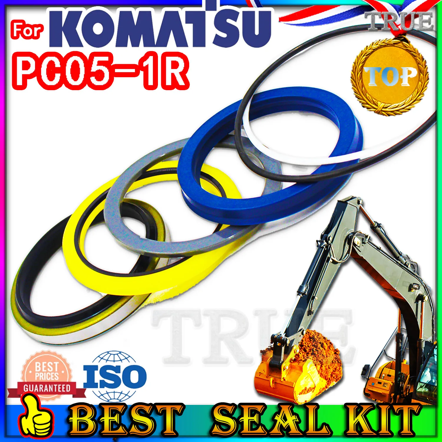 

For KOMATSU PC05-1R Oil Seal Repair Kit Boom Arm Bucket Excavator Hydraulic Cylinder PC05 1R POSITIONING Backhoe Breaker type