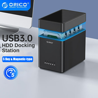 ORICO DS Series USB3.0 HDD Enclosure Magnetic Suction SATA To 3.5 Inch Hard Disk Box Docking Station PC Case Support 12V6A Power