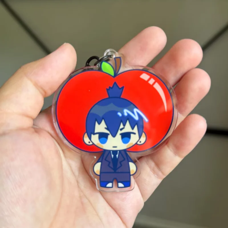 Customizable That Dude with a Chainsaw Character Acrylic Food Keychain Unique Design Collectible Accessory