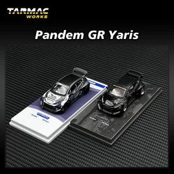 TW In Stock 1:64 Pandem GR Yaris TOYO Black Diecast Car Model Collection Miniature Toy Tarmac Works