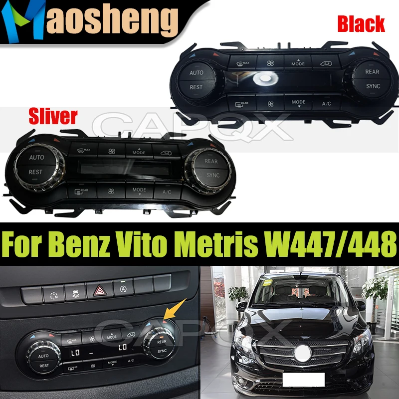 

Car Climate Control Switch Panel Cover For Mercedes Benz Vito Metris W447 W448 V260 2016-2023 A4779004518 A4779019103